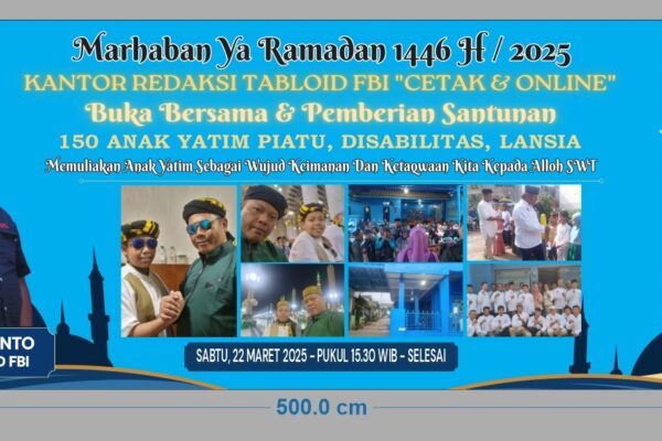 Santunan 150 Anak Yatim , Disabilitas , Lansia : Media Tabloid FBI Tebar Kepedulian Di Bulan Ramadhan 1446H