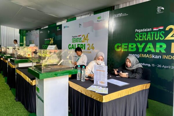 Tingginya Animo Masyarakat Berivestasi Emas , Pegadaian Jawa Barat Fasilitasi Dengan Bazar Emas